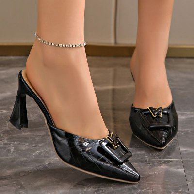 Women Simple Plus-Size Pointed Toe High Heels