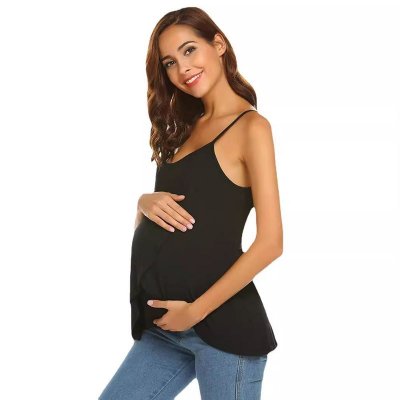 Summer Pregnant Women Fashion Solid Color Camisole