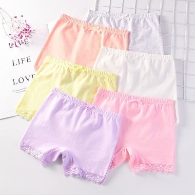 Girls Basic Solid Color Five-point Pants