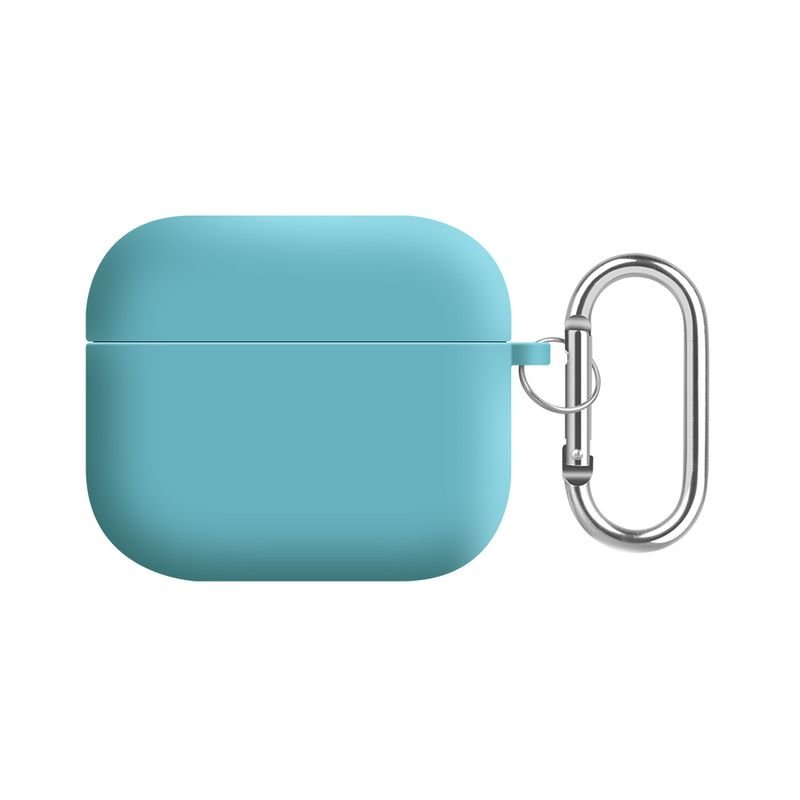Women Simple Solid Color PC Flannel Thickened Apple Bluetooth Headset Case