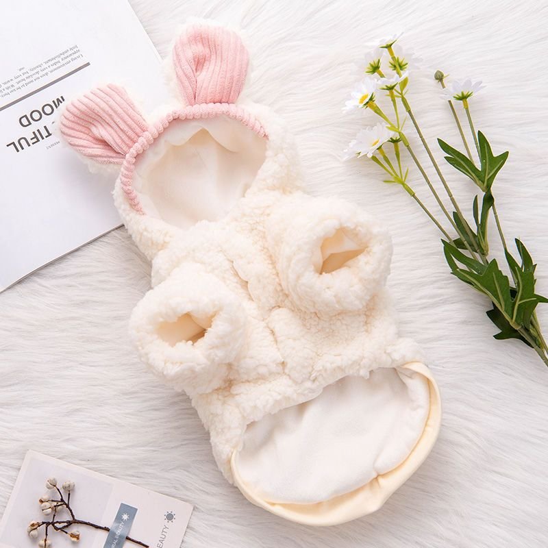 Autumn And Winter Cartoon Thickened Warm Pet Dog Cat Clothes