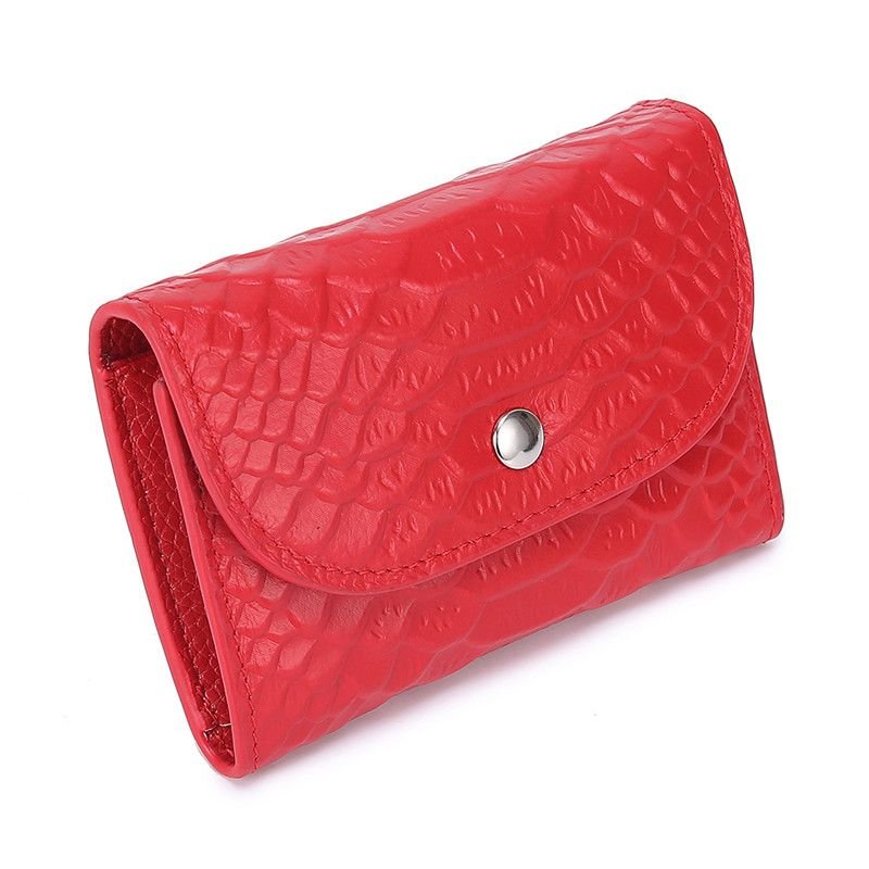 Women Leather Solid Color Zipper Clasp Wallets