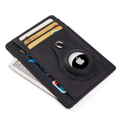 Airtag Multifunctional Wallet Anti-Magnetic Anti-Theft Multi-Function Genuine Leather Card Hold