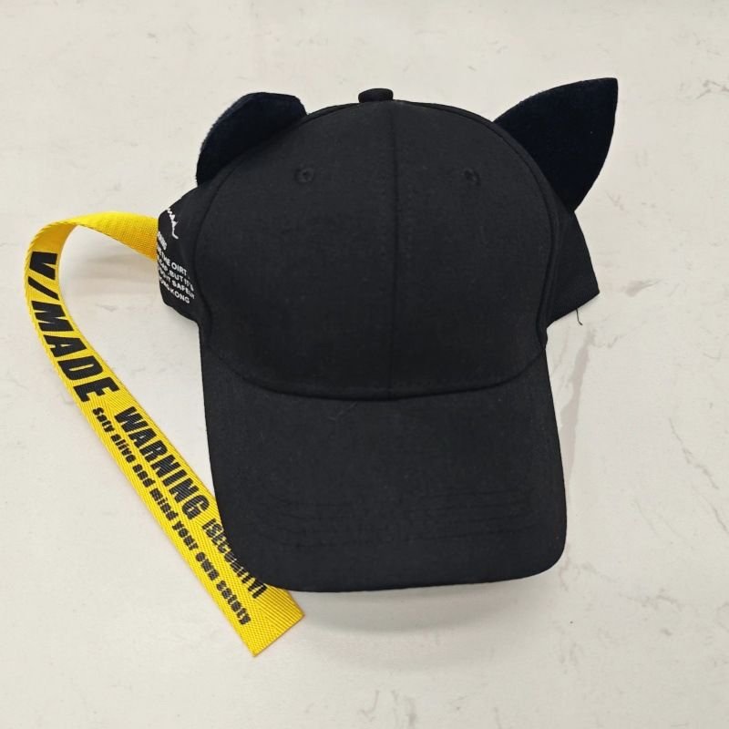 Women Fashion Cute Cute Long Ribbon Velvet Cat Ear Cap