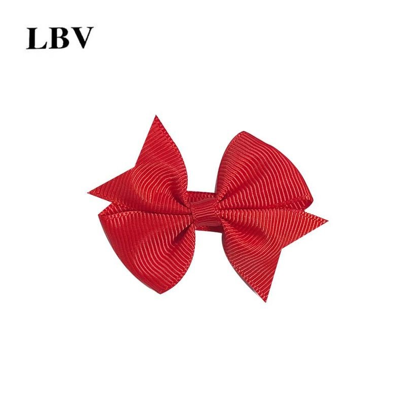 Kids Girls Cute Solid Color Bow Hairpin