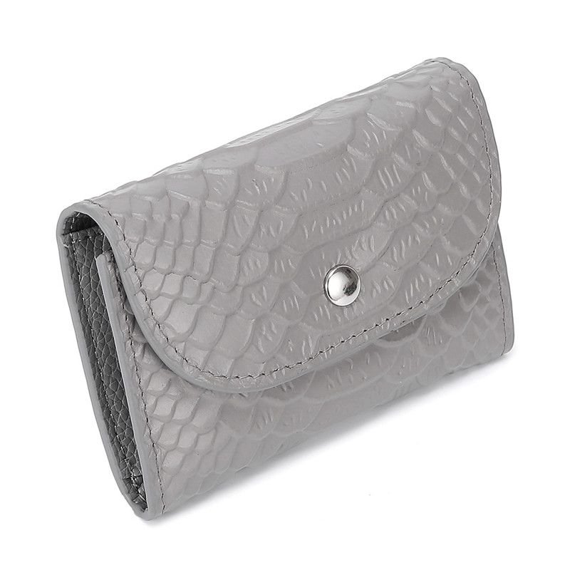 Women Leather Solid Color Zipper Clasp Wallets