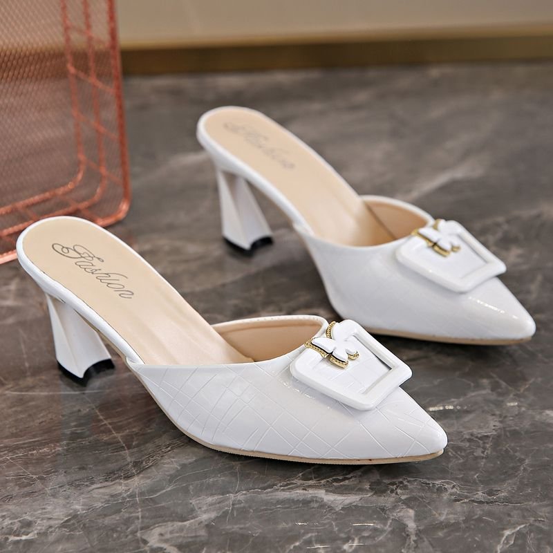 Women Simple Plus-Size Pointed Toe High Heels