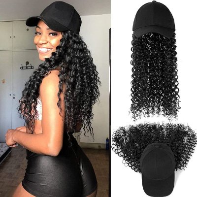 Women Fashion Long Curly Cap Wig