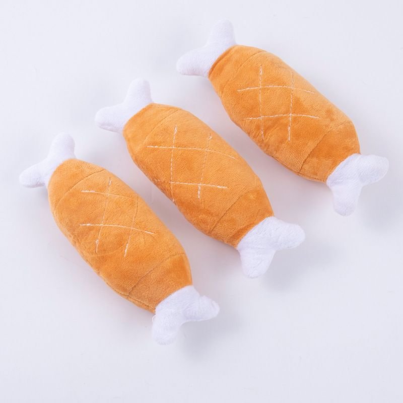 Pet Plush Toy Dog Bite-Resistant Molars Sound Chicken Leg Bones
