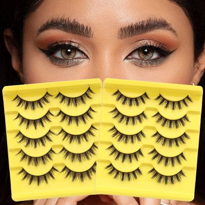 Women Natural Curling Three-Dimensional False Eyelashes Five Pairs