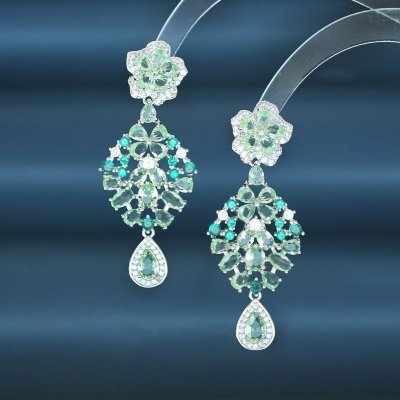 Fashion Floral Zircon Earrings