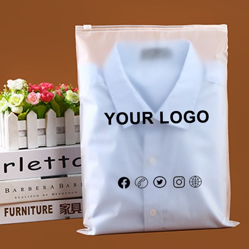 35*40cm 50pcs/set Ziplock Packaging Bag With Support Custom Your Logo