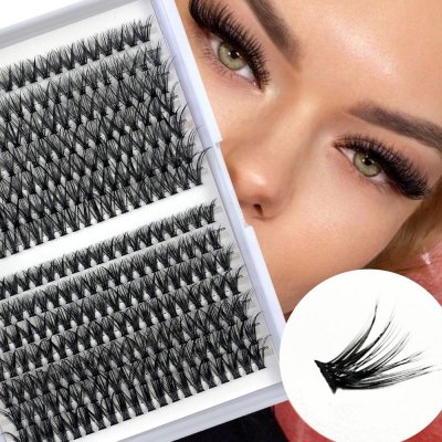 Women Simple Single Cluster Natural Grafting Segmented False Eyelashes