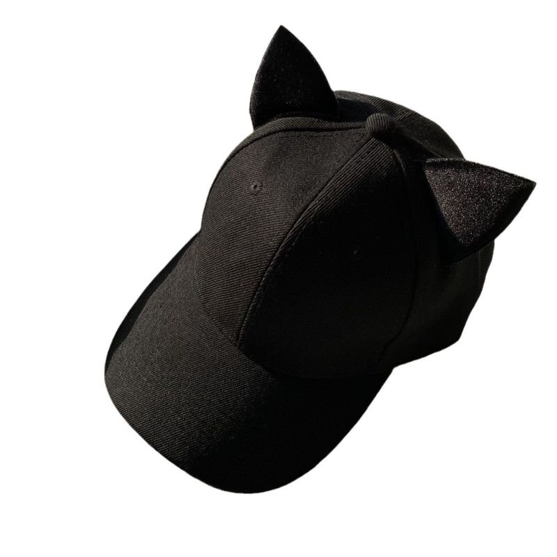 Women Fashion Cute Cute Long Ribbon Velvet Cat Ear Cap
