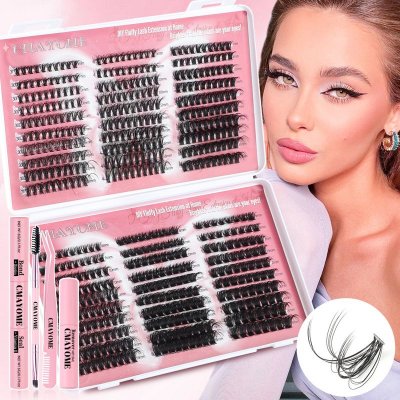 580 Cluster DIY Curled Blend False Eyelashes