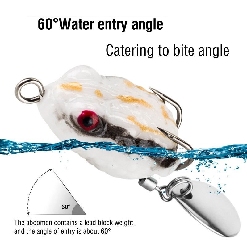 Outdoor Fishing Frog Sequin Fake Bait