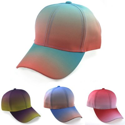 Simple Fashion Gradient Multicolor Sunscreen Cap