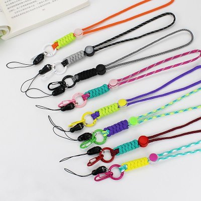 Simple Multi-Functional Woven Two-Color Anti-Lost Mobile Phone Lanyard