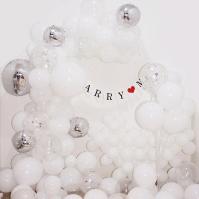 Thick Matte White Round Latex Balloons 100Pcs-Pack