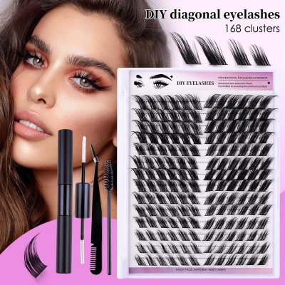 Women Simple Thick Sectional Grafting False Eyelashes