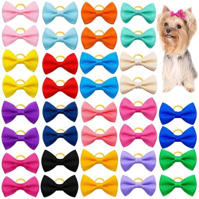 Cartoon Cute Pet Dog Cat Bow Hair Ring