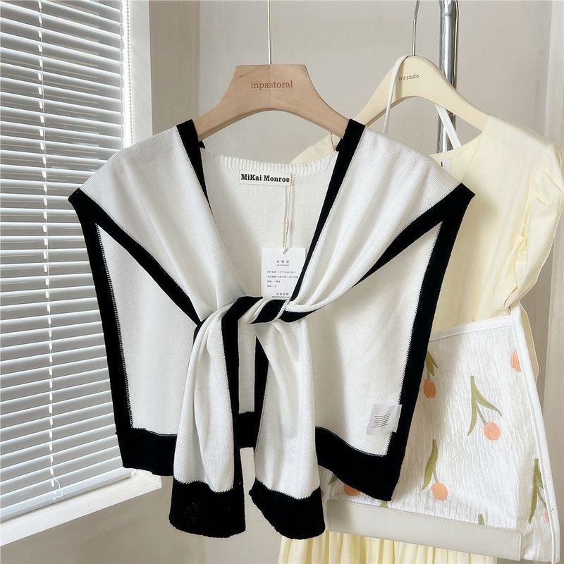 Women Fashion Solid Color Knitted Shawl