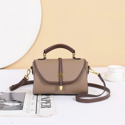 Women Simple Temperament Leather Hand Messenger Bag