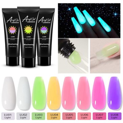 Women'S Nail Art Luminous Crystal Light Therapy Nail Extension Glue