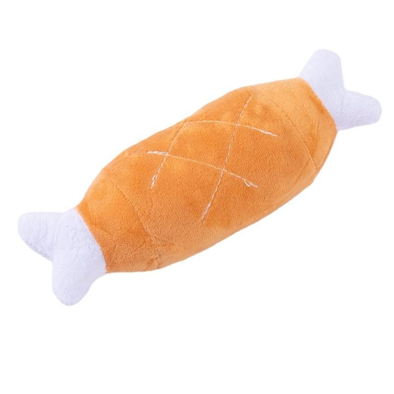 Pet Plush Toy Dog Bite-Resistant Molars Sound Chicken Leg Bones