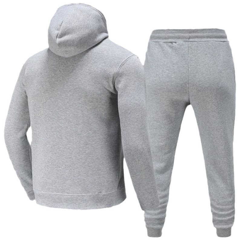 Men Spring Autumn Fashion Casual Commuter Letter Hoodies Pants Sets