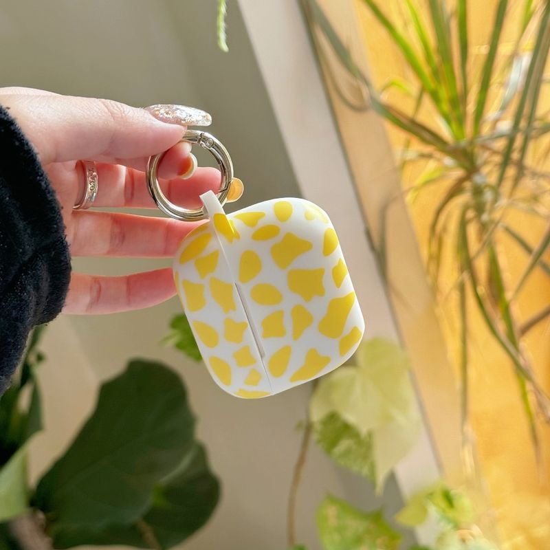 Women Fashion Dairy Silicone Apple Bluetooth Headset Protective Cover