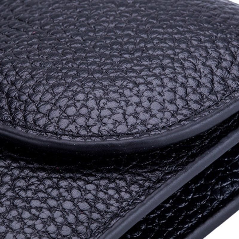 Women Leather Solid Color Zipper Clasp Wallets
