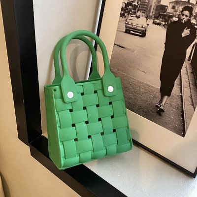 Fashion EVA Solid Color Hole Tote Bag