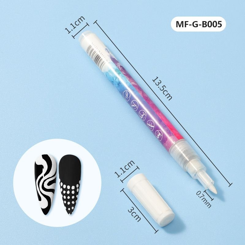 Women Fashion DIY Paint Nail Polish Glue Pen Line Drawing Nail Paint Pen