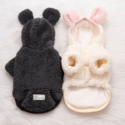 Autumn And Winter Cartoon Thickened Warm Pet Dog Cat Clothes